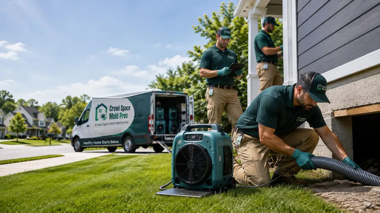 Crawl Space Mold Removal in Fullerton, ND
